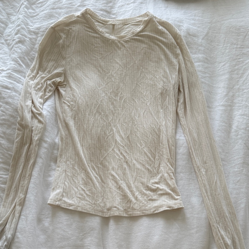 ALO Ribbed Sea Coast Long Sleeve - Ivory